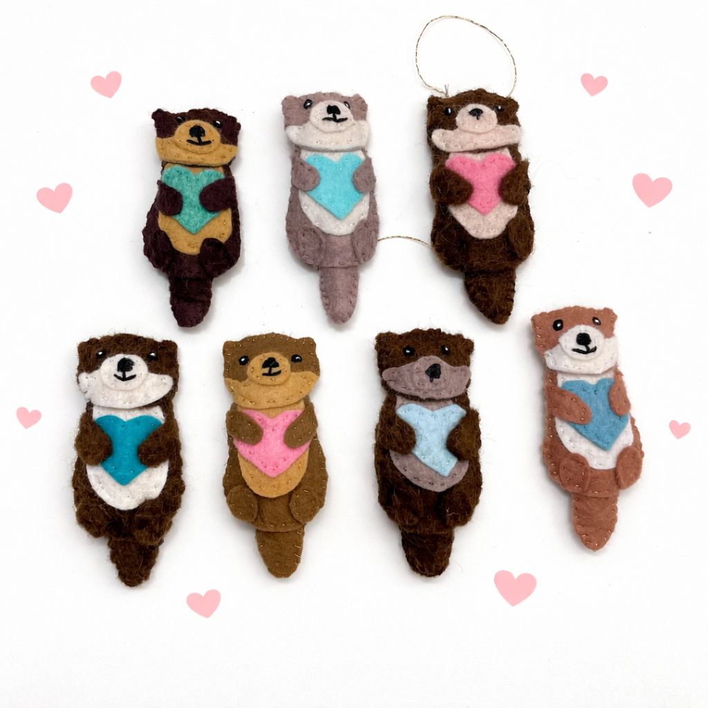 DIY Felt Otter pattern